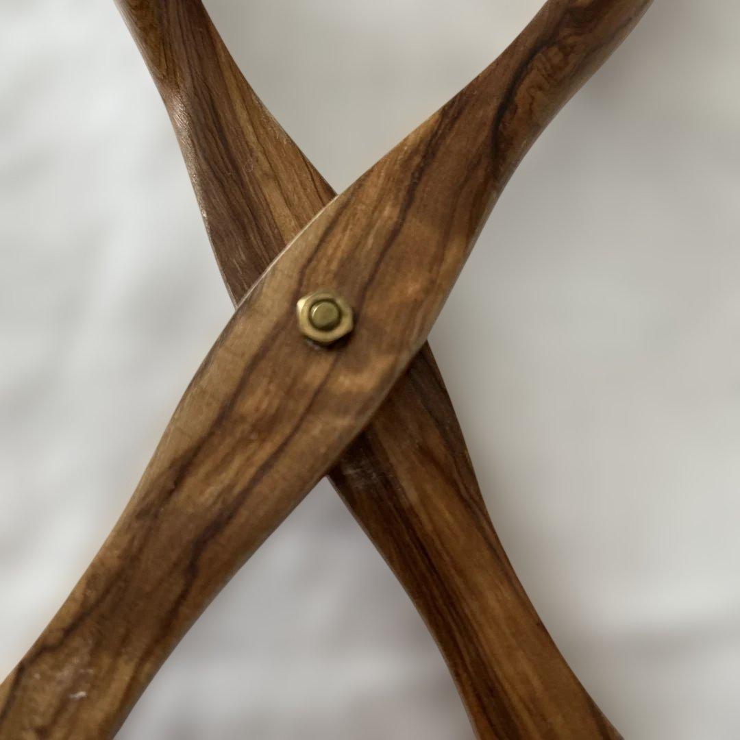 オリーブ　ハサミ式サラダサーバー　蚤の市　ヴィンテージ品　トング