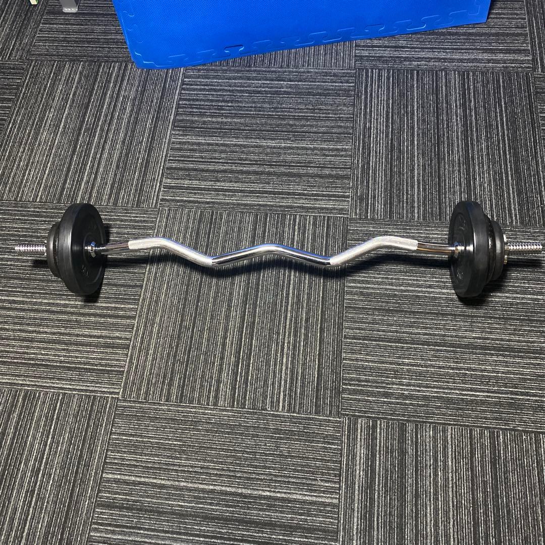 Ｗバーセット。5kg2.5kg1.25kgプレート