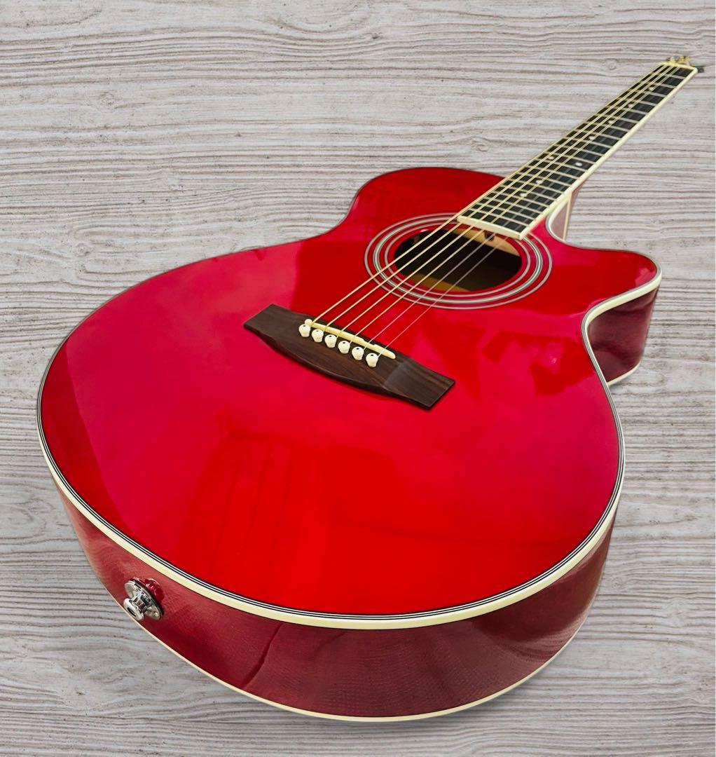 （美品）Juno EA-50C エレアコ ワインレッド色