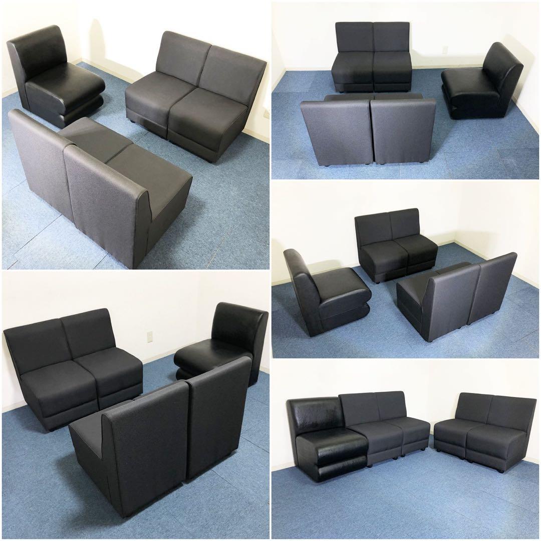 パブリック1人掛けソファ5個セット 美品 独立タイプ応接ソファ・ロビーチェア