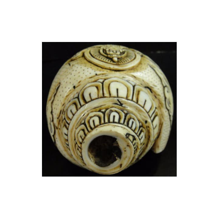 ◆チベット密教法具　法螺貝（シャンカ）弁財天（サラスヴァティー）2