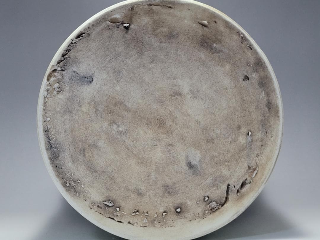 青釉 辰砂 窯変 大型筆筒 宋元時代 幅約16.4cm