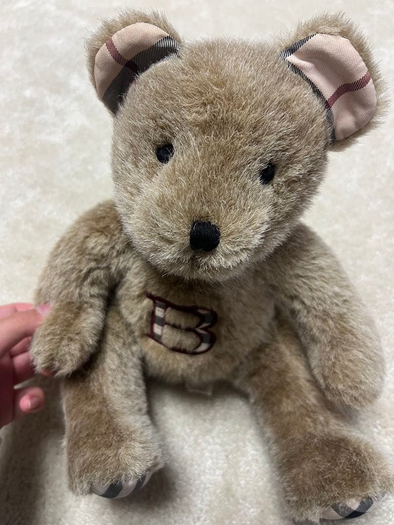 ベージュ BURBERRY クマぬいぐるみ2点セット