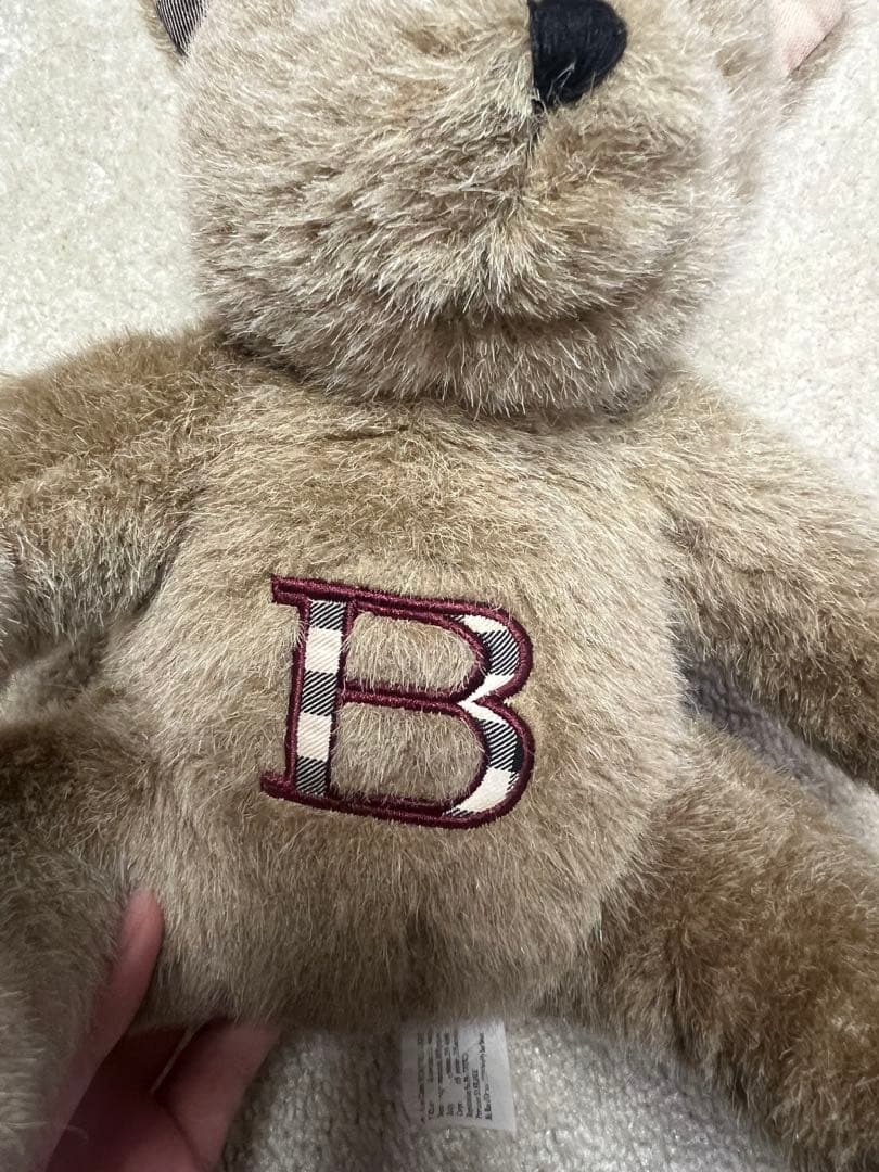 ベージュ BURBERRY クマぬいぐるみ2点セット