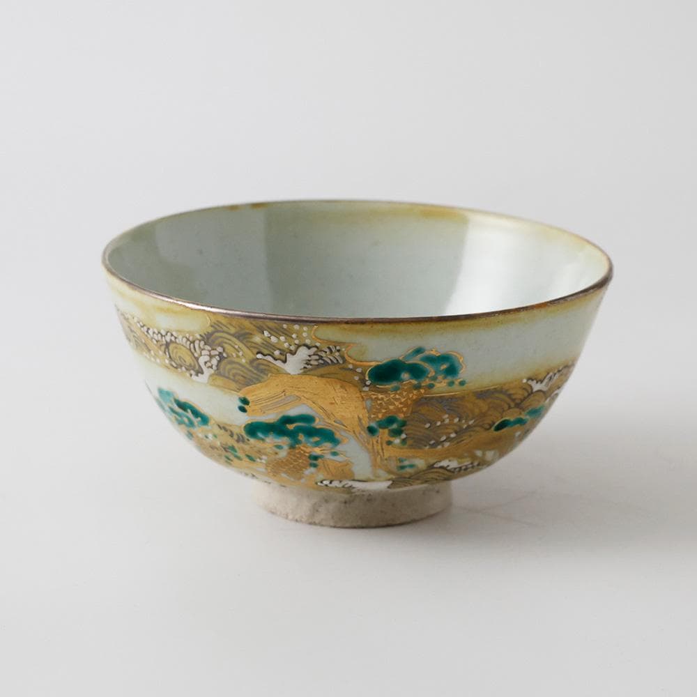 十二代永楽善五郎(永楽和全) 幕末明治期の京焼の大家 色絵金彩 松祷文 菓子鉢