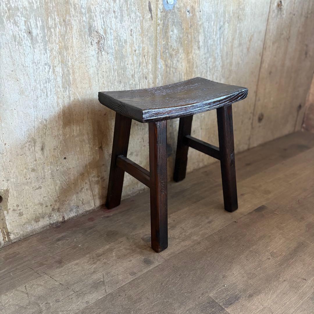 無垢材スツール　アジアンスタイル　②