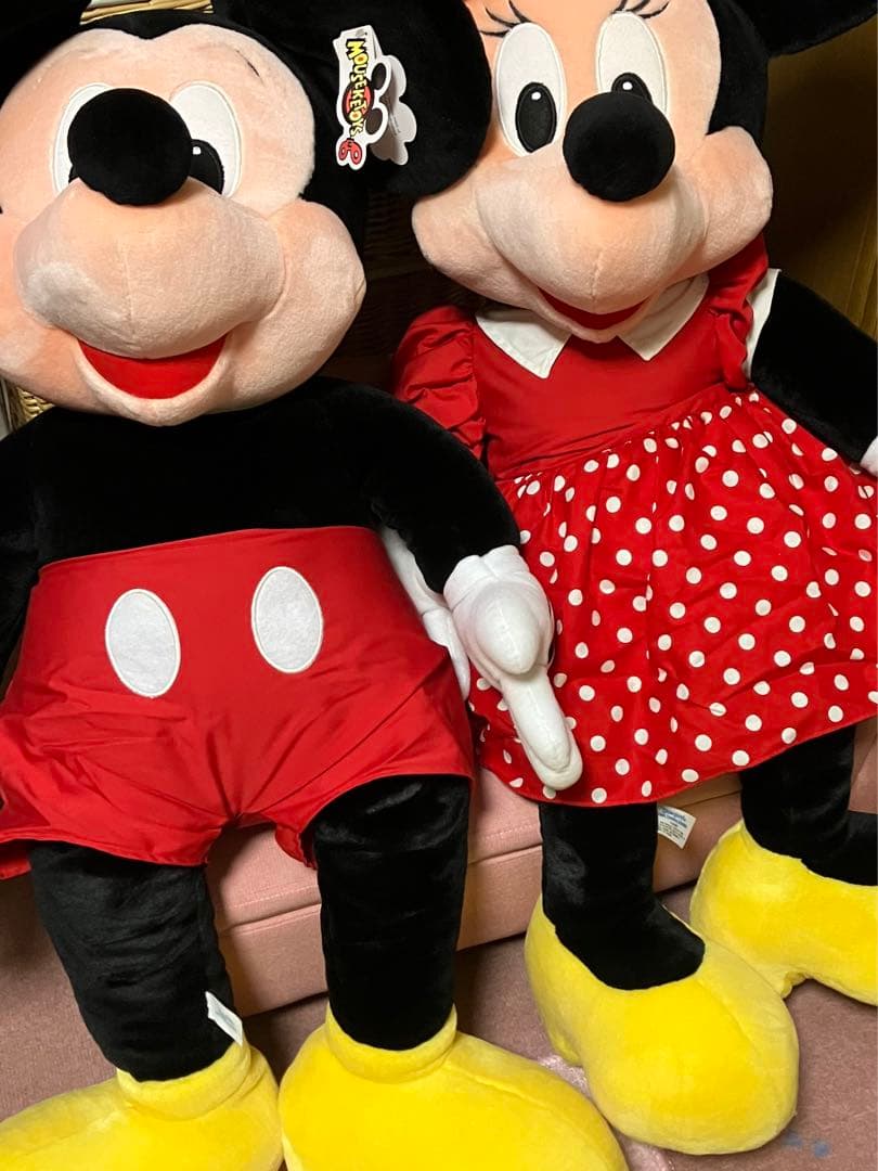アメリカアナハイムディズニーで購入はミッキー＆ミニー超特大ぬいぐるみ