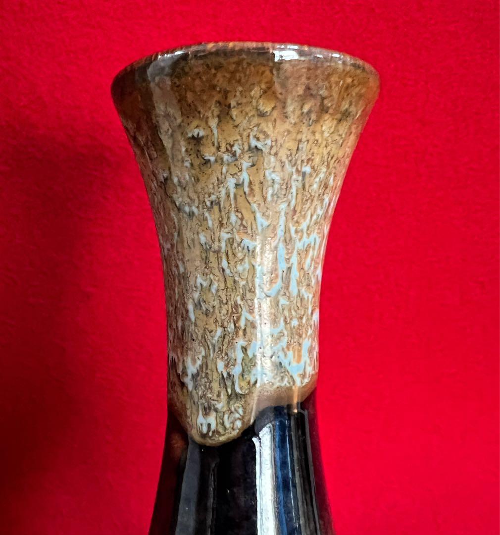 中国美術 古玩 中國磁州窑製 花瓶 花器 花入