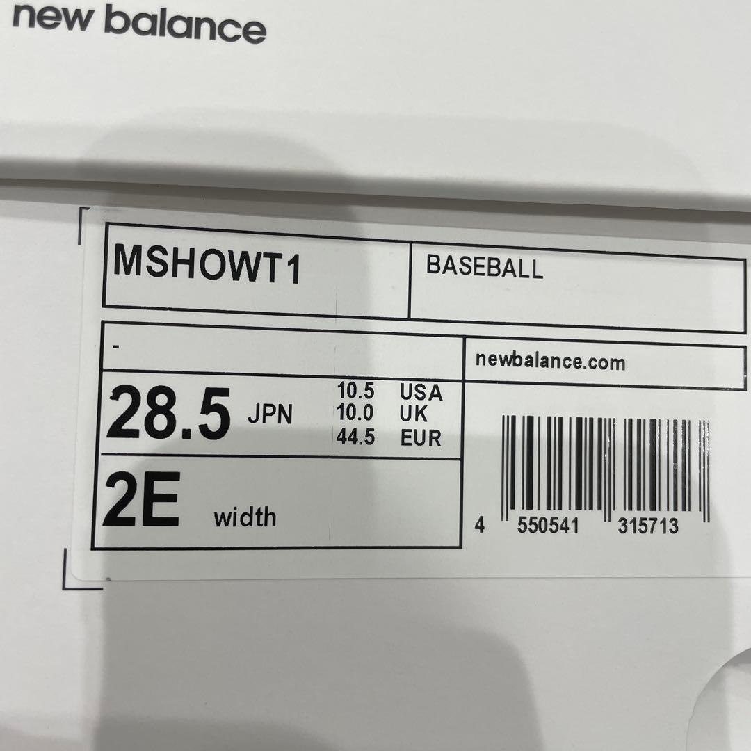 Ohtani 1 28.5cm 大谷翔平　スパイクニューバランス　プリントサイン