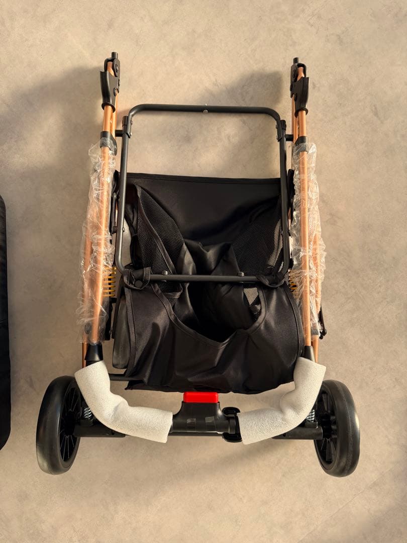 新品　折りたたみ式ペットカート 黒　分離式