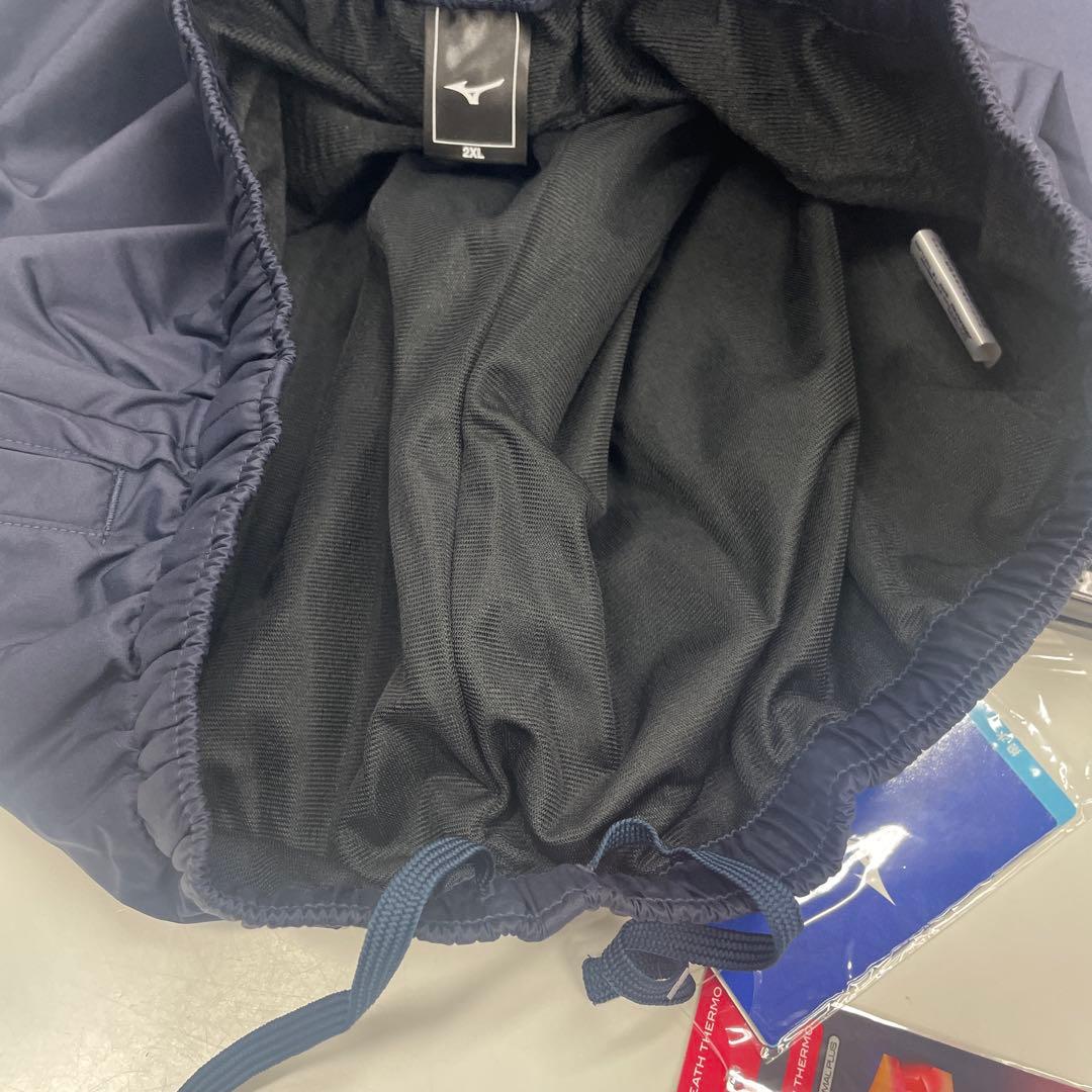 ミズノ ウィンドブレ－カ－上下セット 2XL ディ－プネイビー