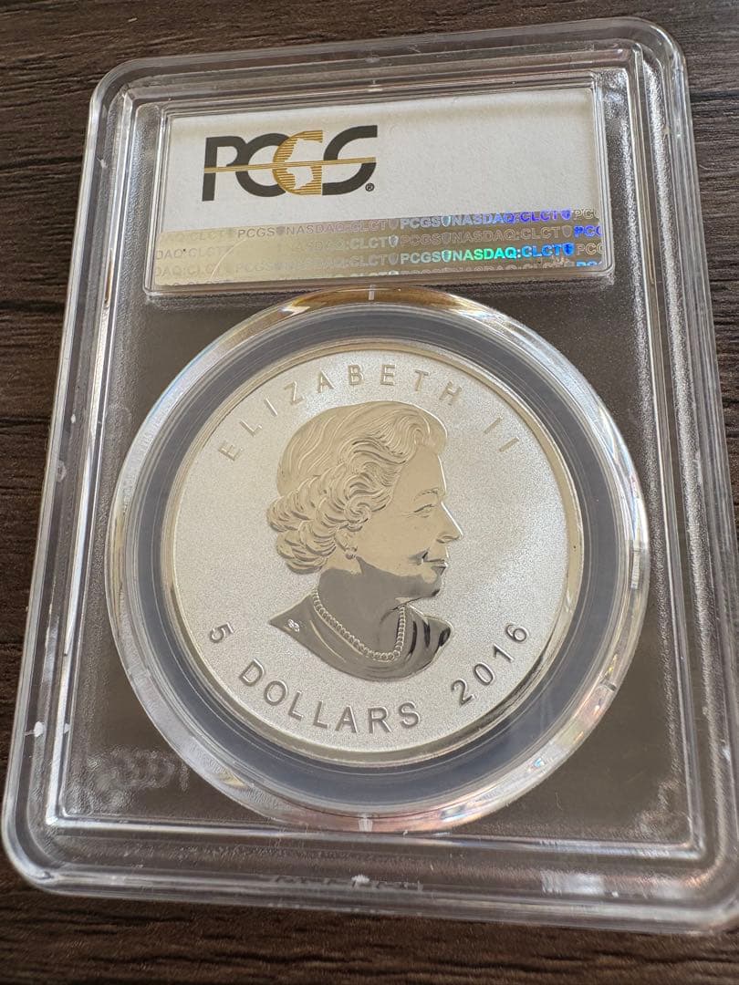【保証】PCGS カナダメープルリーフ　銀貨1オンス9999