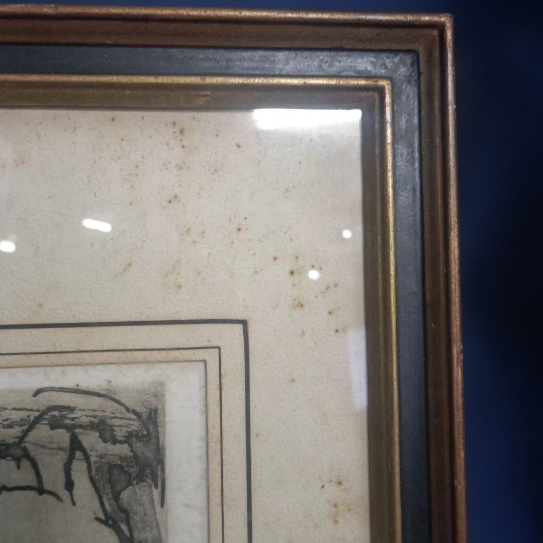 5674)此木三男（このきみつお） 銅版画（エッチング）「tタイトル？」EA