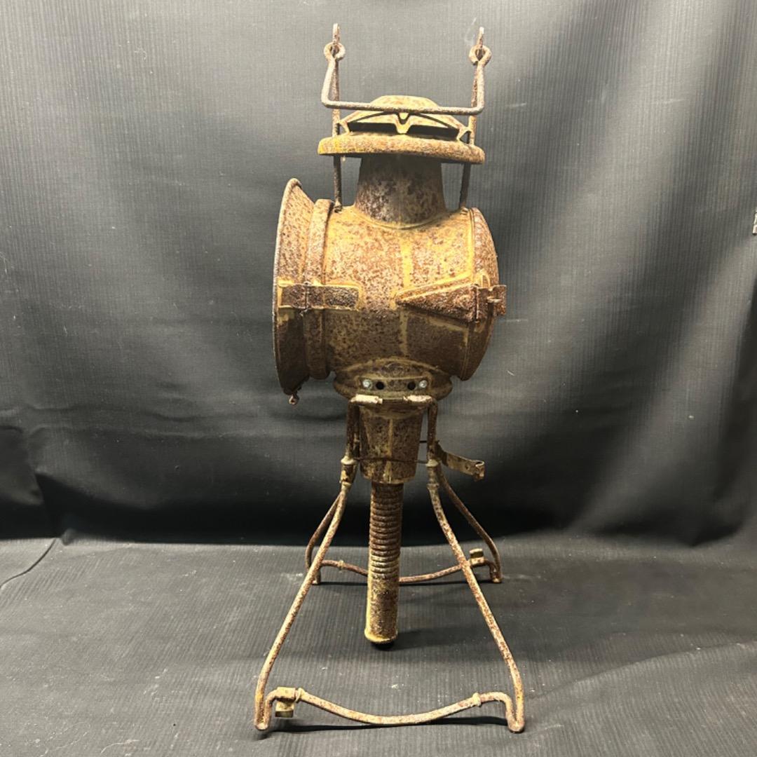 ▽Ad前1012 旧日本軍 軍用隠顕燈 信号灯 昭和レトロ 当時物 長期保管品