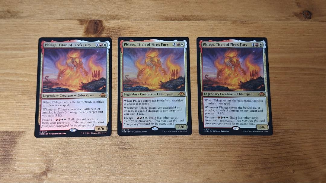 MTG 火の怒りのタイタン、フレージ 英語 3枚 foil