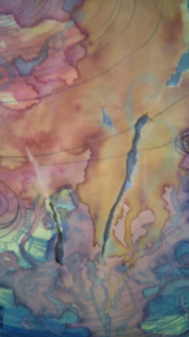 《塵と焔の渦》絵画☆クトゥルフ神話の題材