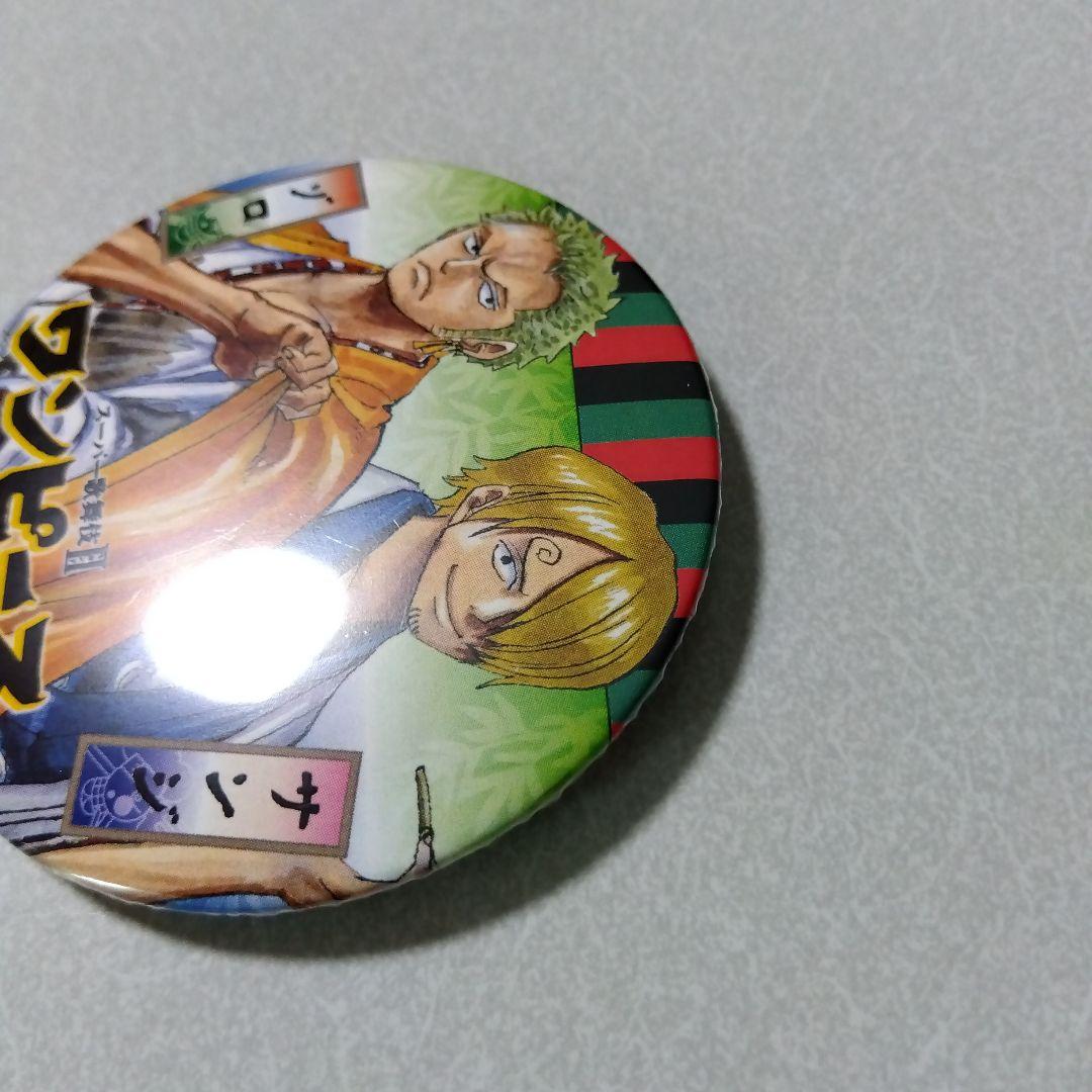 【ワンピース】 ゾロ＆サンジ スーパー歌舞伎Ⅱ 三段缶プリントクッキー 缶バッジ