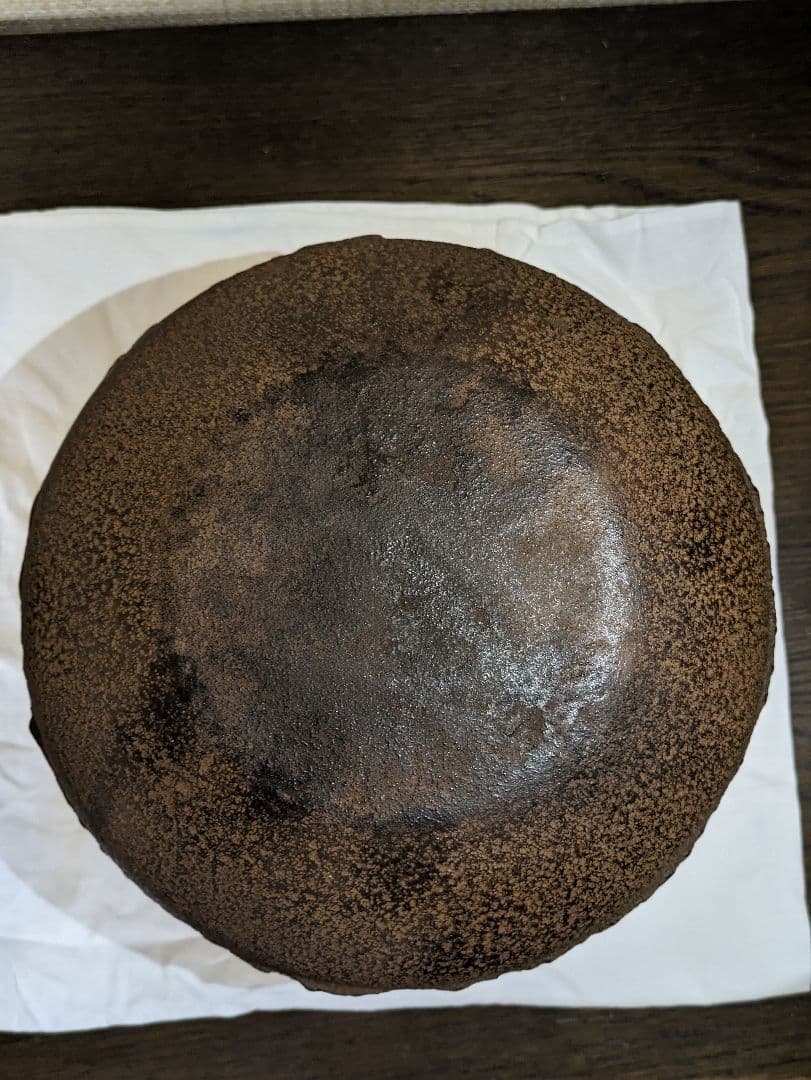 茶釜 吉羽與兵衛作 真形釜 新品未使用 徳力富吉郎作の鎧兜の版画付