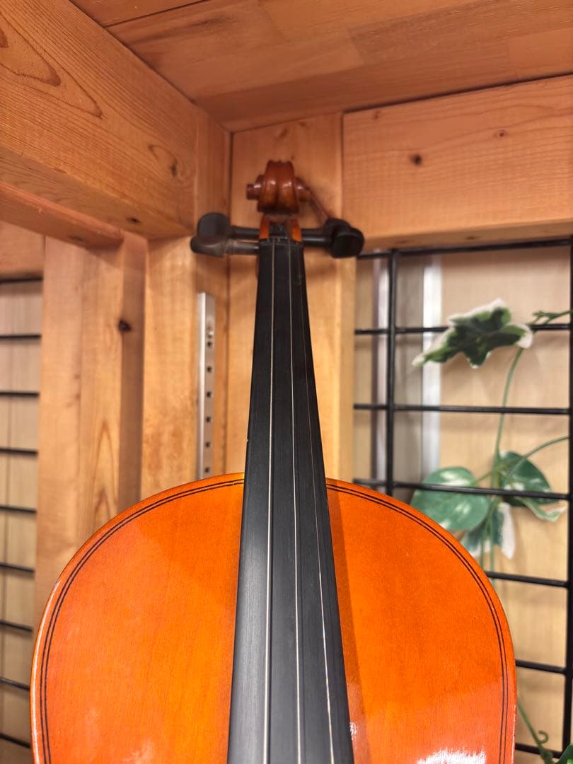オレンジ色 フルサイズバイオリン 本体