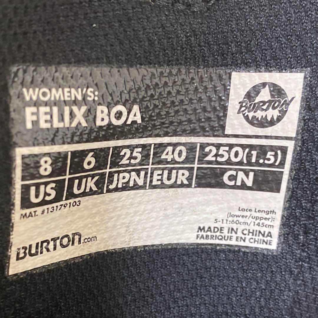 【即日発送_送料無料】BURTON　レディース　FELIX BOA　25cm