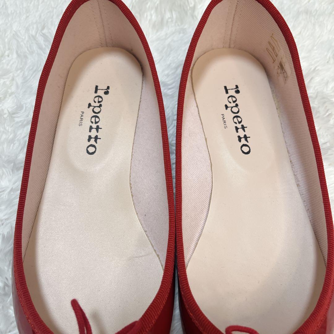 【美品】repetto レペット ブリジット バレエシューズ フラット 赤 23
