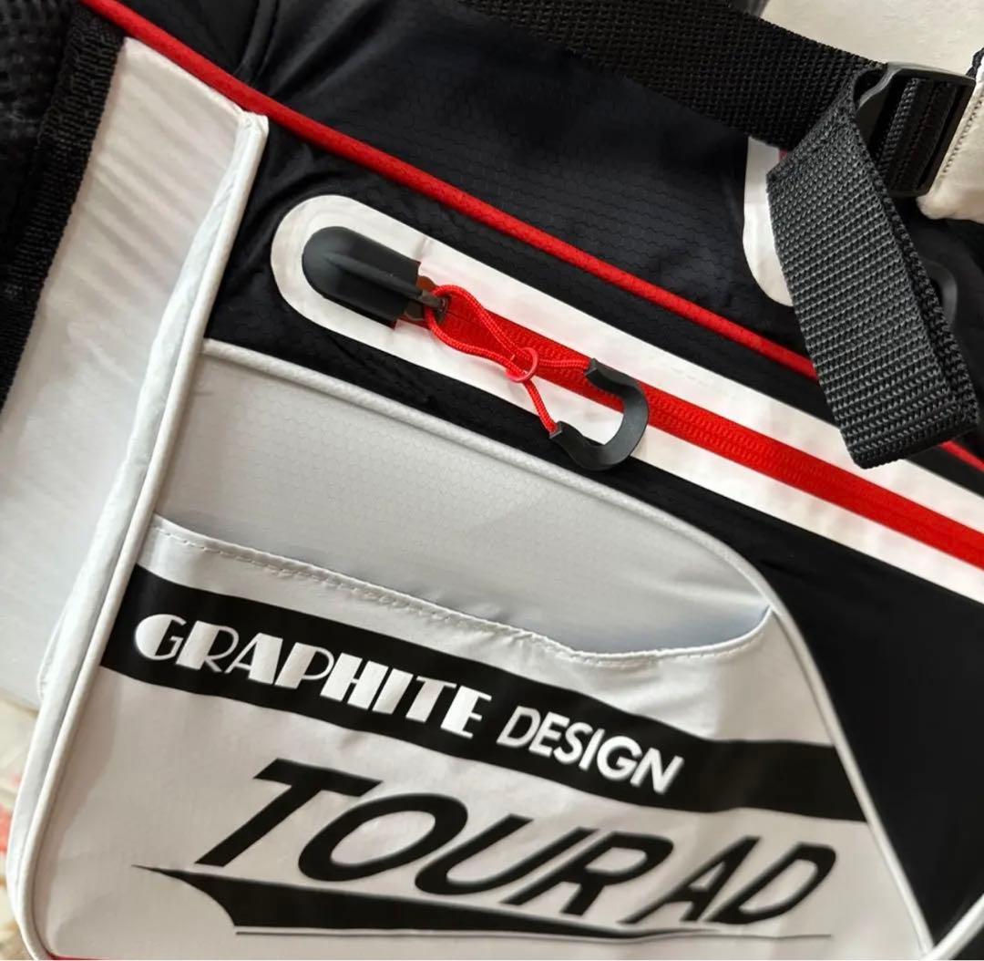 グラファイトデザインキャディーバック　2023年モデル　プロ支給品　ホワイト