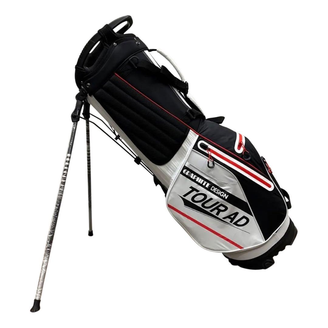 グラファイトデザインキャディーバック　2023年モデル　プロ支給品　ホワイト