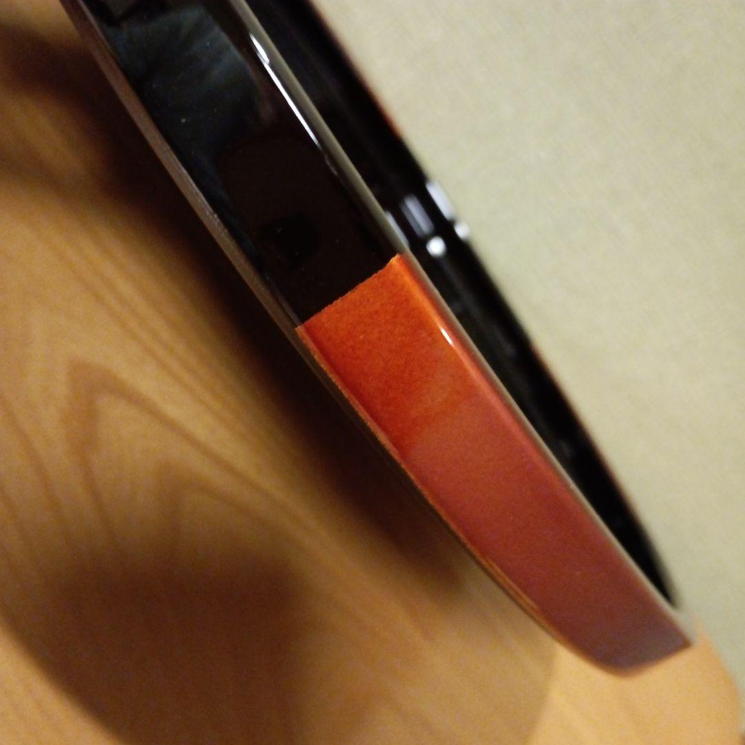 漆器 丸盆 お膳 黒と赤茶の縁 約31.5cm 20枚