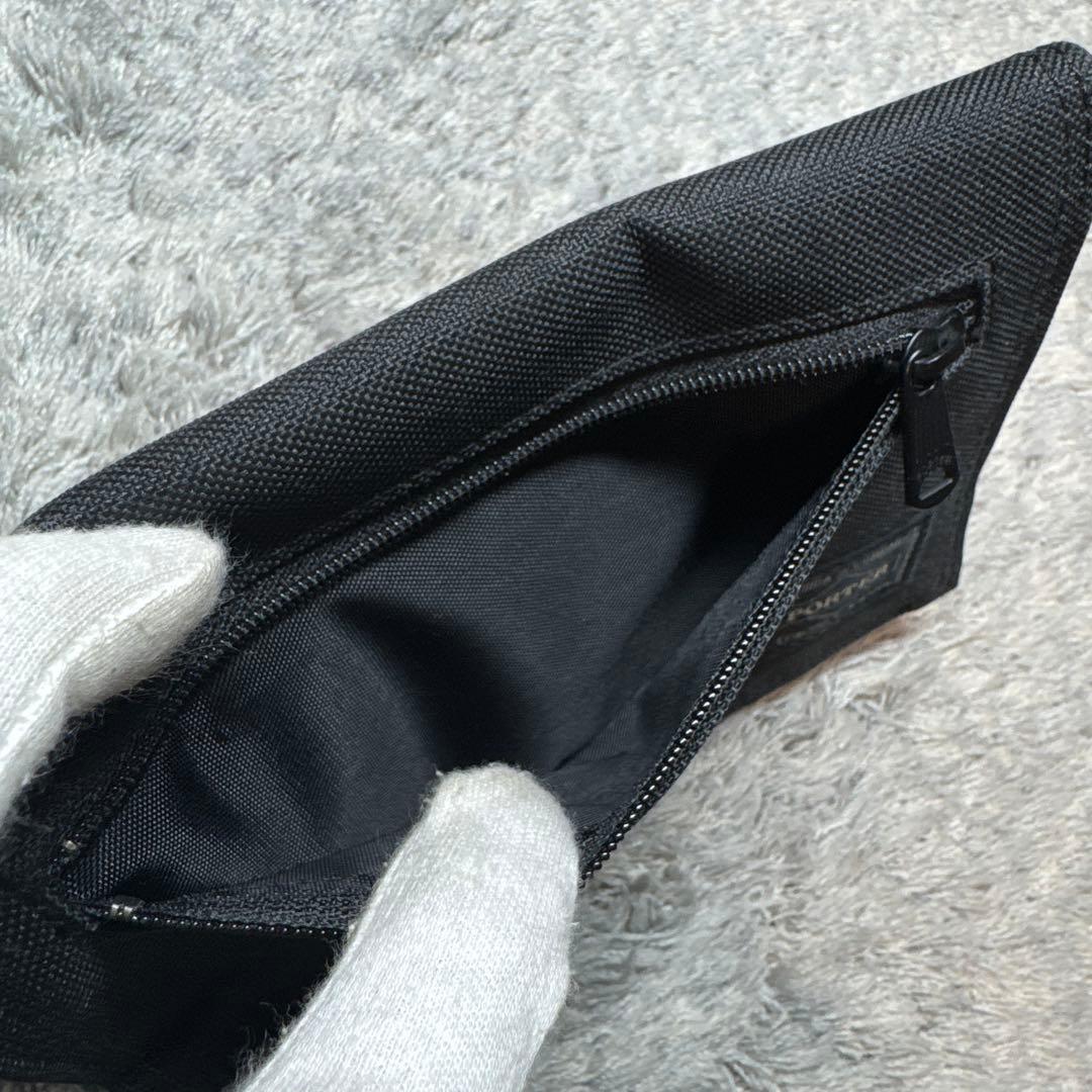 【美品/限定】PORTER ポーター パスポートケース 折り財布 ブラック 黒
