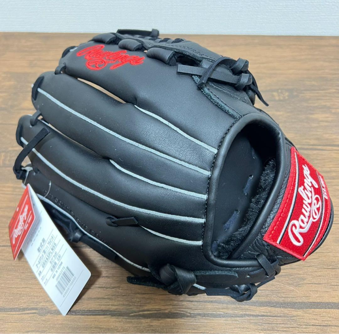 【未使用品】一般軟式・大人用 グローブ ローリングス オールラウンド ブラック