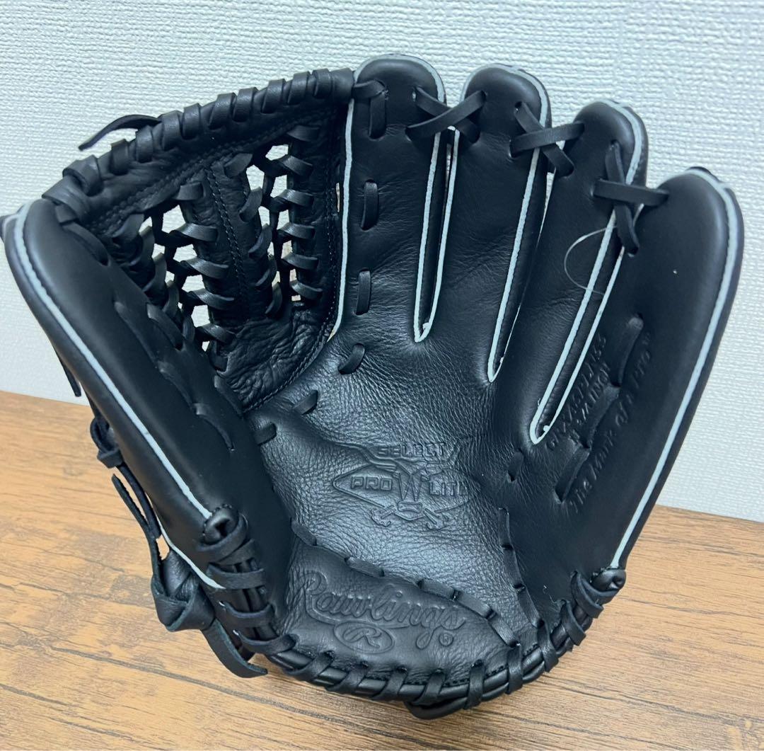 【未使用品】一般軟式・大人用 グローブ ローリングス オールラウンド ブラック