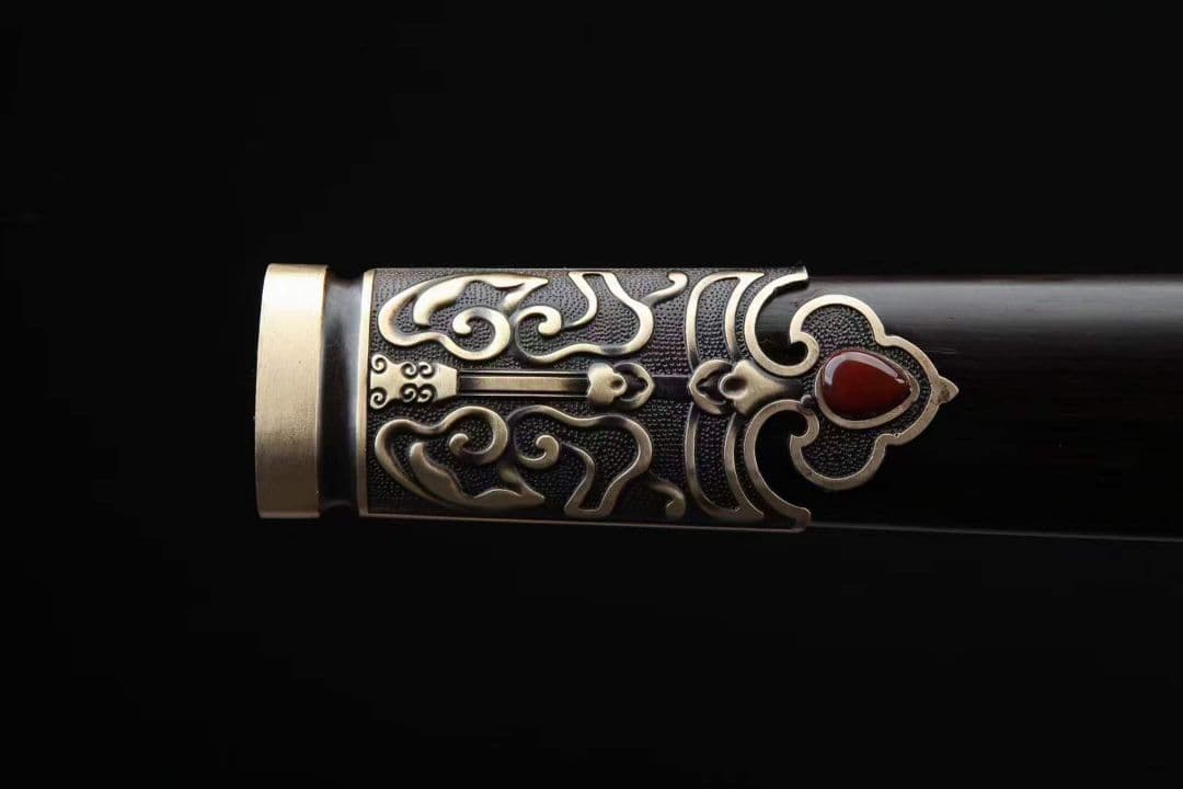 楚王剣（黒檀金）古兵器   武具　刀装具　日本刀　模造刀   居合刀