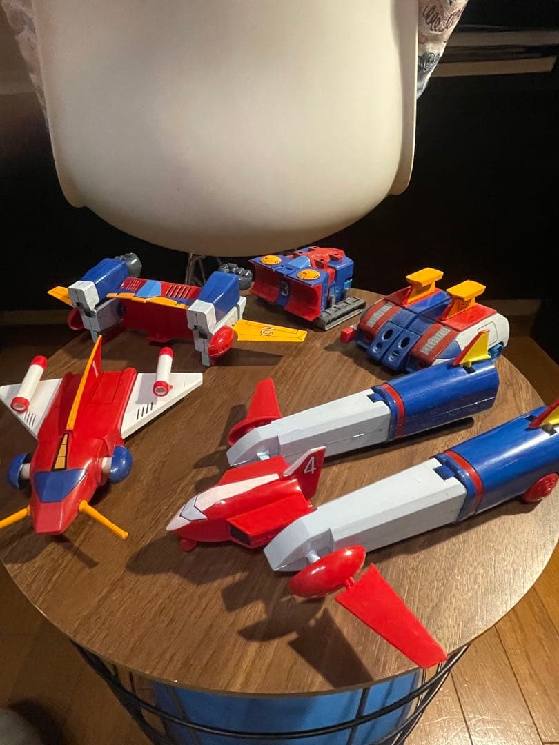 バンダイ 超電磁ロボ コン・バトラーV プラモデル 5機セット 組立済　筆塗り