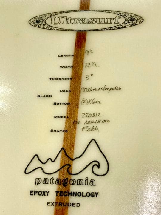 ジャンク 277cm パタゴニア 9’0 浮力抜群 ロングボード 剥離あり