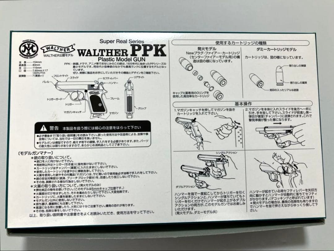 【匿名配送】マルシン工業 ワルサー PPK モデルガン WALTHER