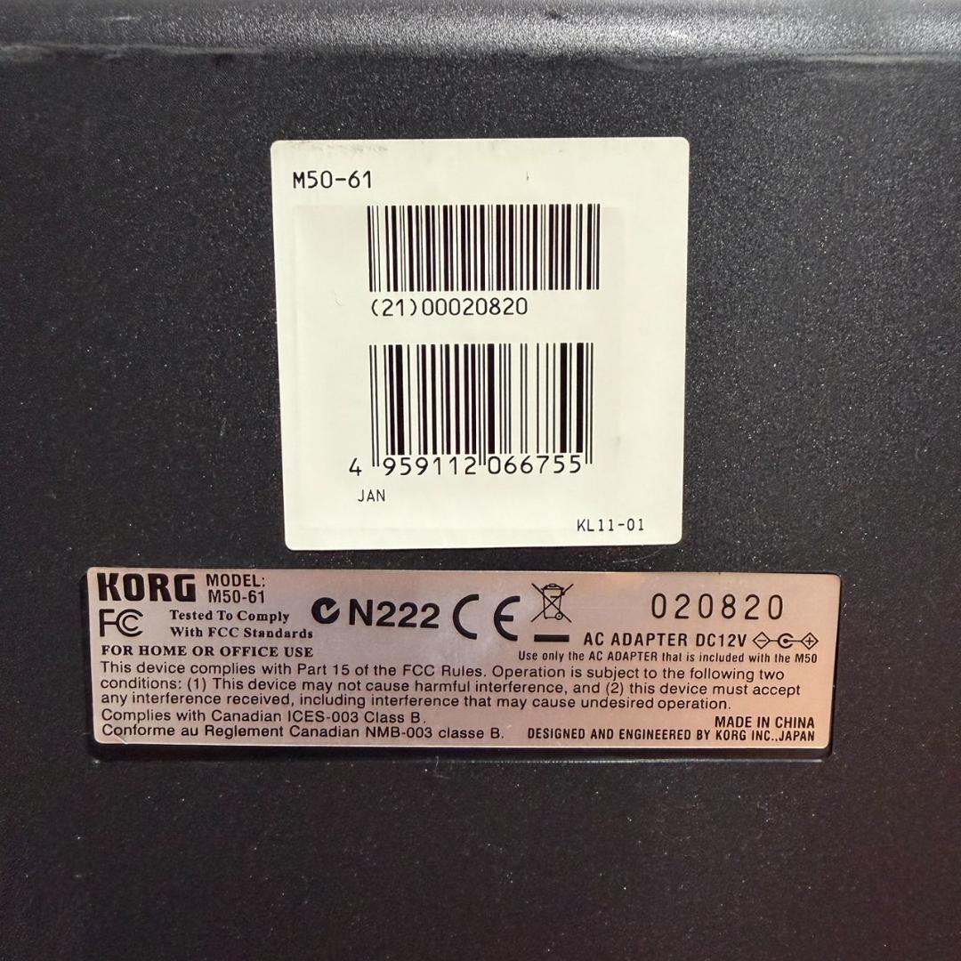 ☆動作品 KORG コルグ M50-61 61鍵盤 シンセサイザー