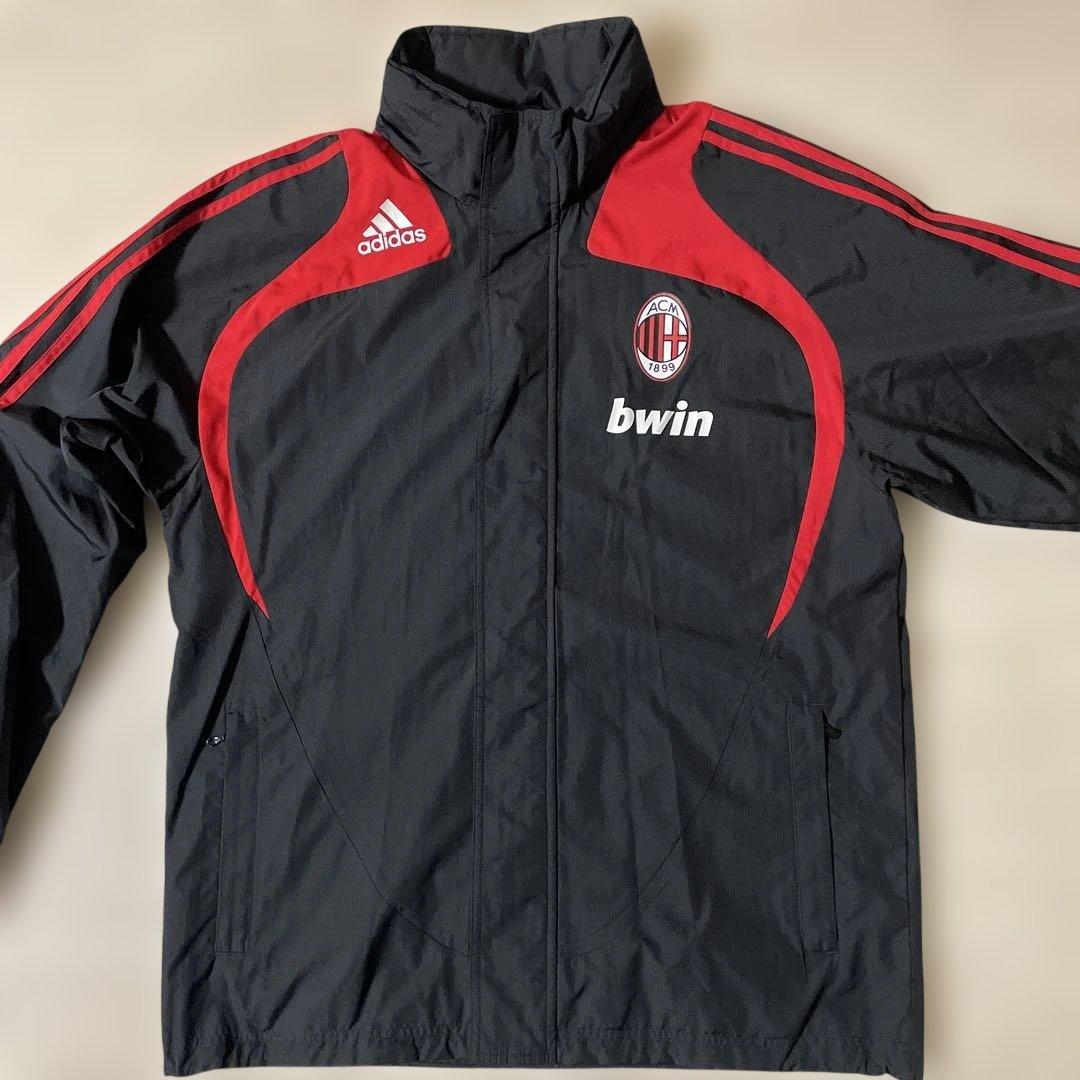 adidas ACミラン ジャージ　ジャケット 黒/赤　bwin サイズL
