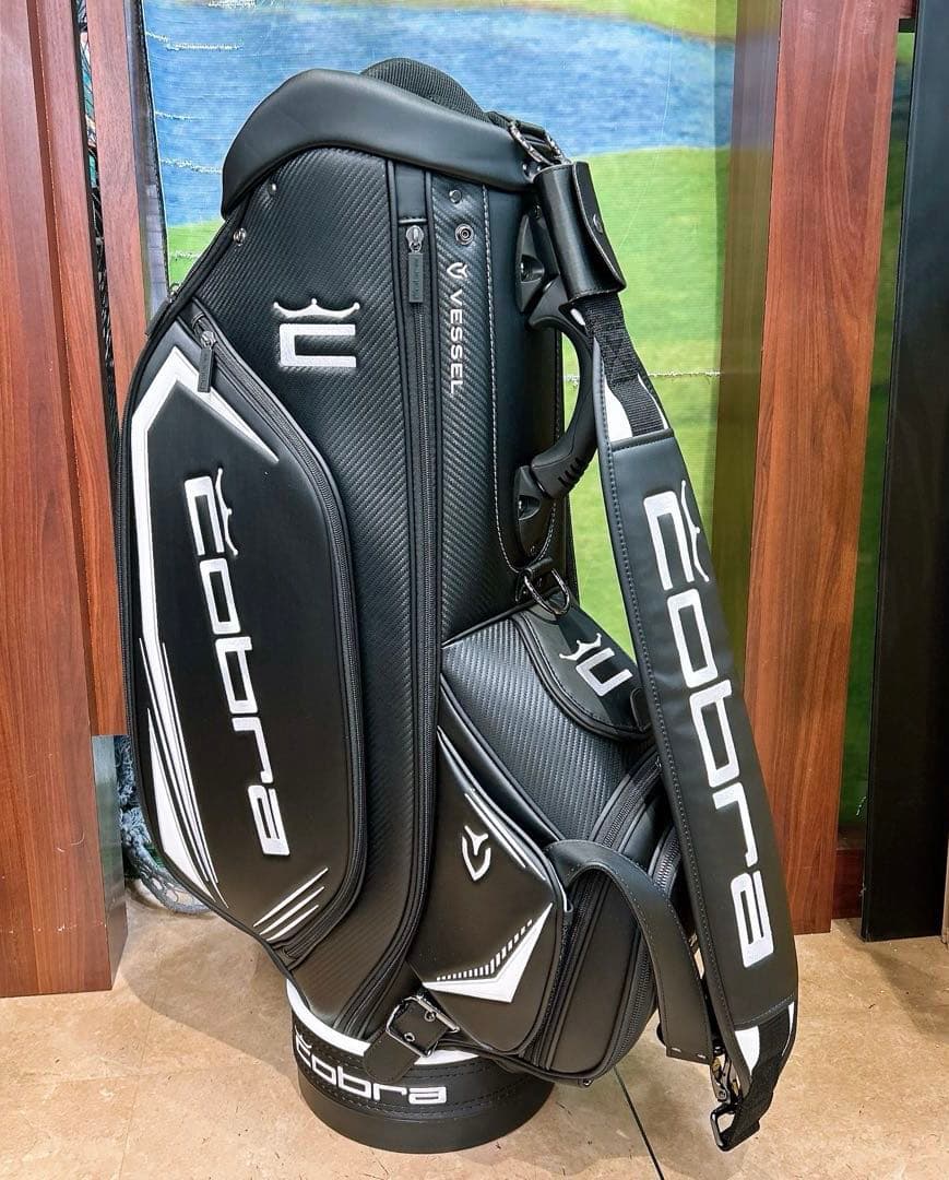 Cobra Vessel キャディバッグ ブラック/ホワイト　新品