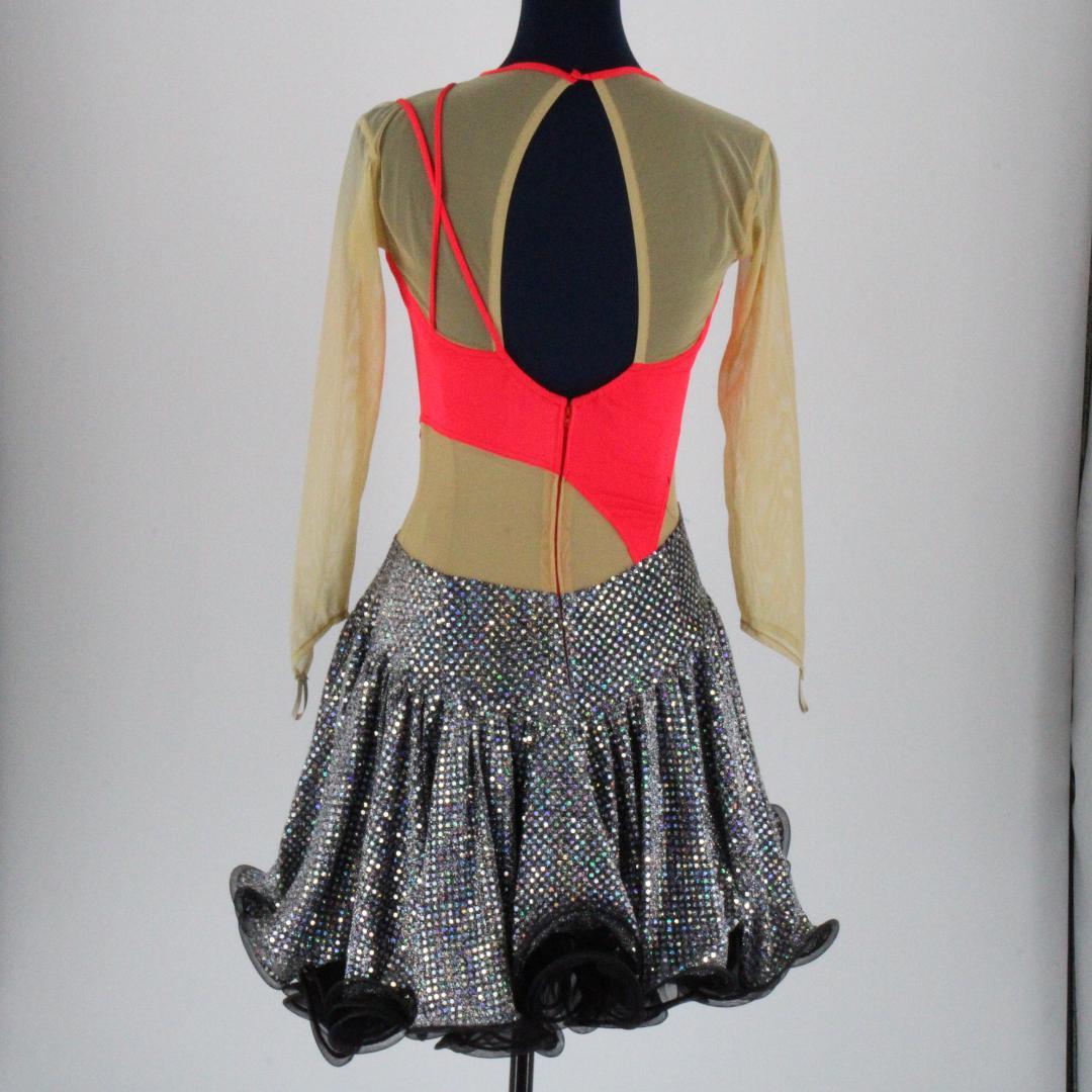 【美品 日本製 社交ダンス衣装】Scarlet スカーレット ラテンドレス