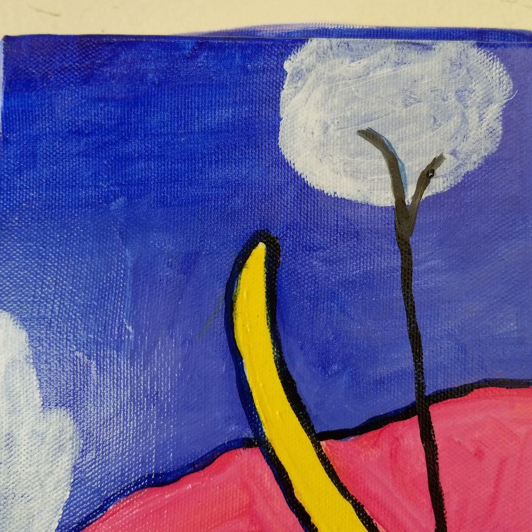 油絵　専用　マティスっぽい金魚と猫のいる部屋