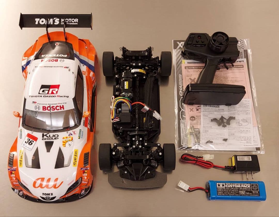 専用タミヤXBシリーズ1/10RC XBauTOM'S GR Supraラジコン