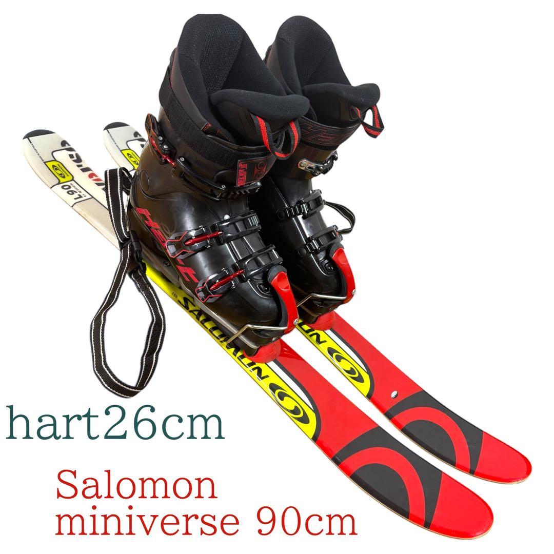 メンズ　ショートスキー　ファンスキーセット　Salomon hart26cm