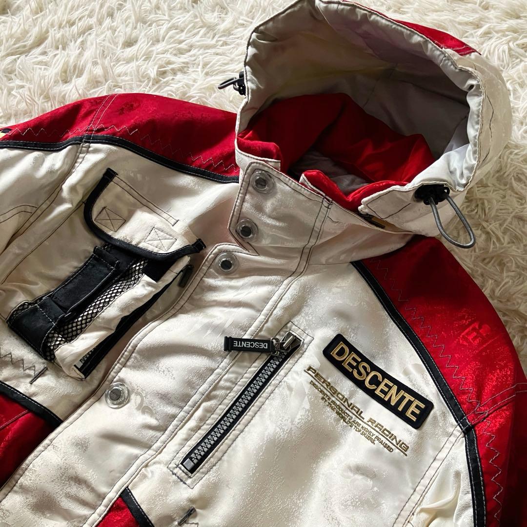 #3L✨DESCENTE✨スキーウェア 上下セット メンズS 90s レトロ