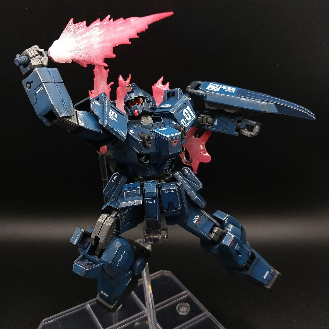 HGUC 1/144ブルーディスティニー1号機　全塗装完成品　自作エフェクト付