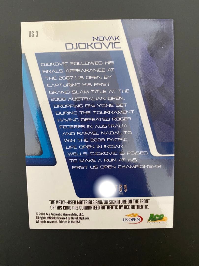 Ace Authentic ジョコビッチ　ジャージカード