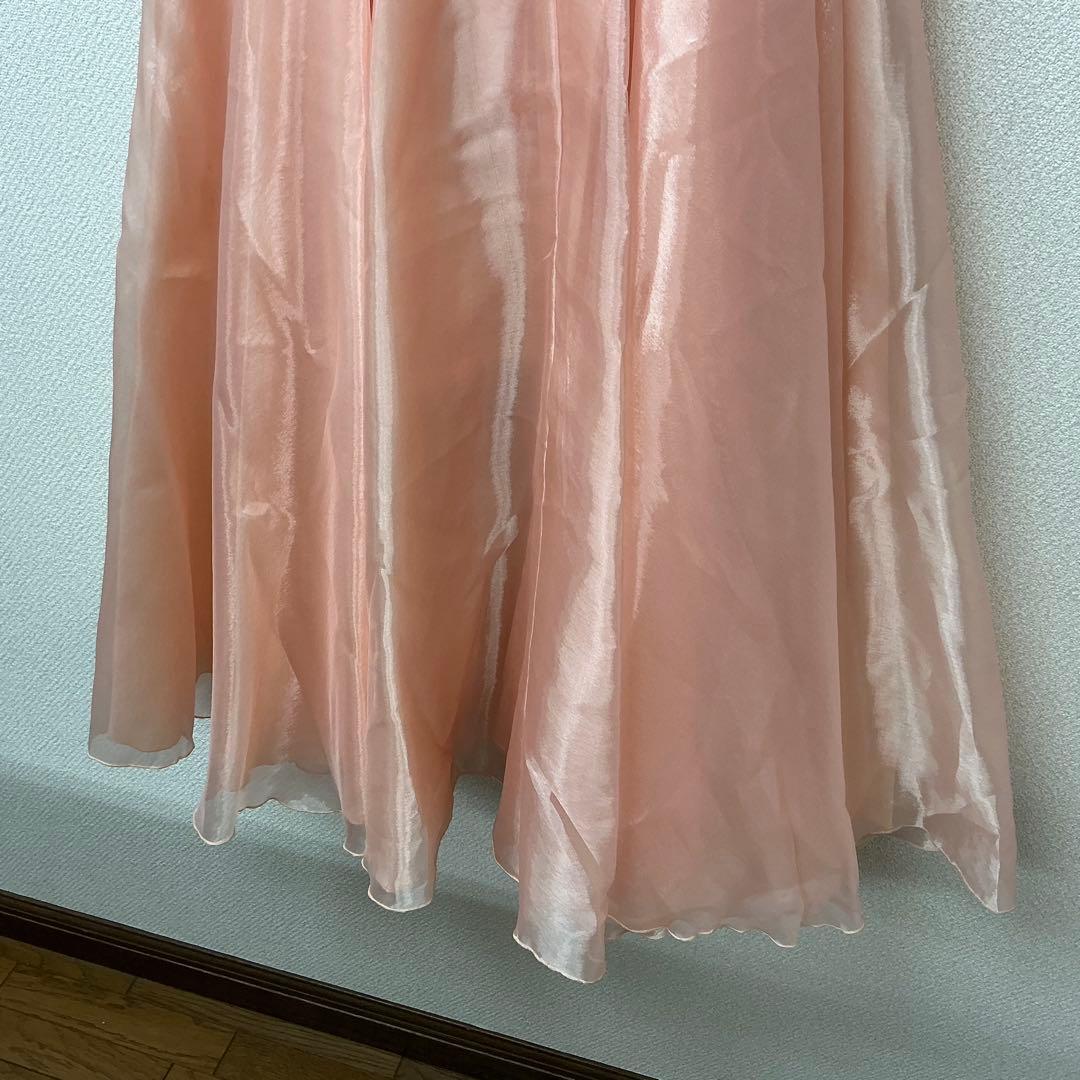 ピンク 花柄レース ダンスドレス