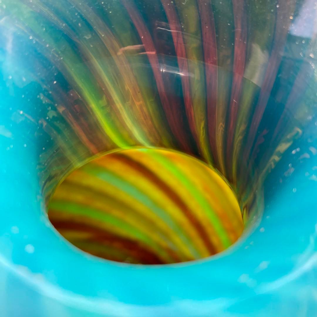 MURANO ムラーノガラス　花瓶　ベネチアングラス　美品