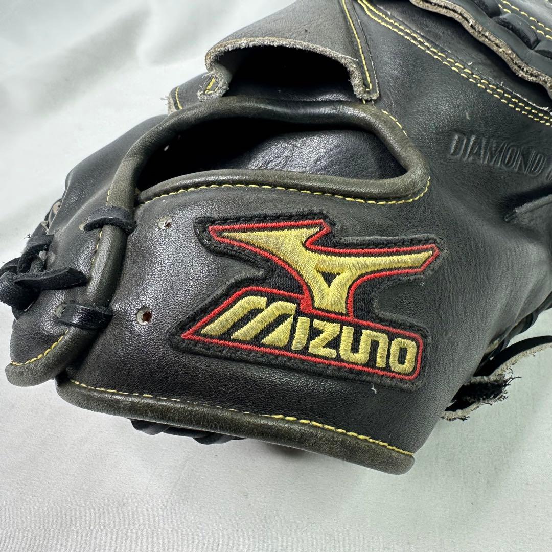 【美品】一般 軟式野球 キャッチャーミット ミズノ ブラック ビクトリーステージ