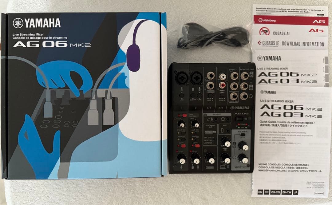 YAMAHA ヤマハ オーディオインターフェイス AG06MK2
