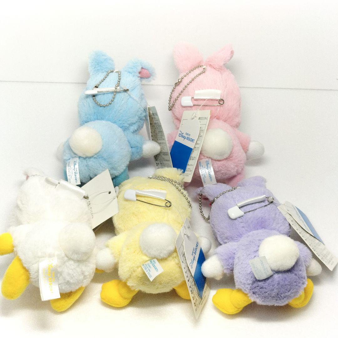 ディズニー 干支 ぬいぐるみ バッジ 2011 兎年 5種 ミッキー ミニー 他